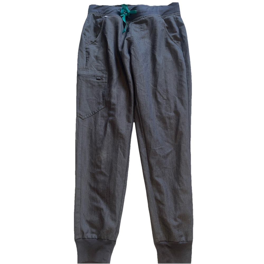Figs Scrub Pants Womens Small Gray Zamora Jogger medical dental hospital